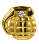 Hip Hop 14K Gold Plated Upper Tooth Grenade Cap
