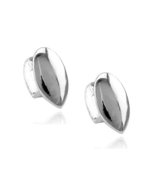 Silver Plated 2pc Single Fangs Grillz