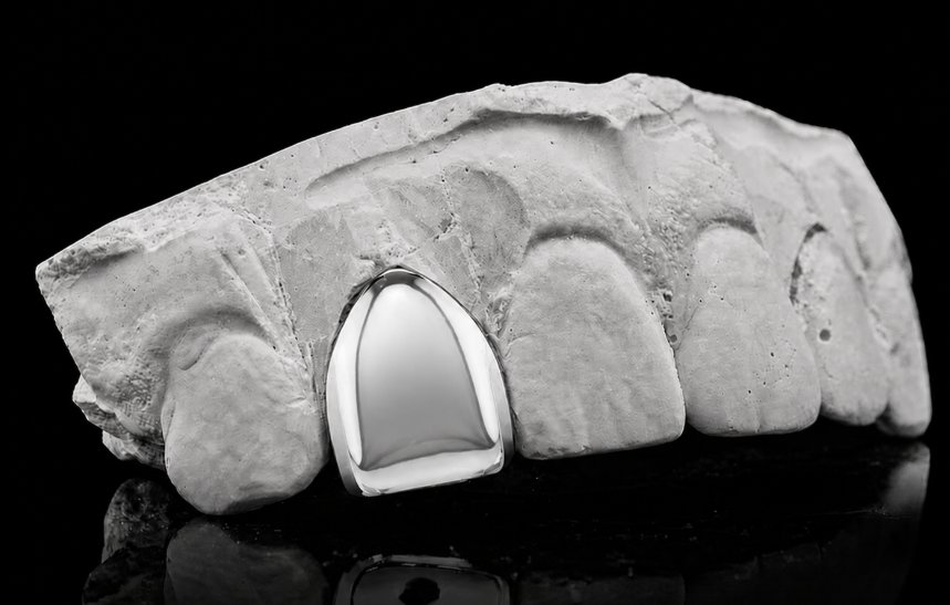 Silver Single Grillz Tooth Cap