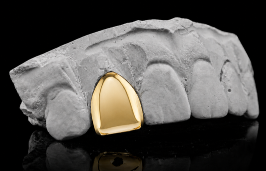 14K Gold Plated Single Tooth Grillz Cap