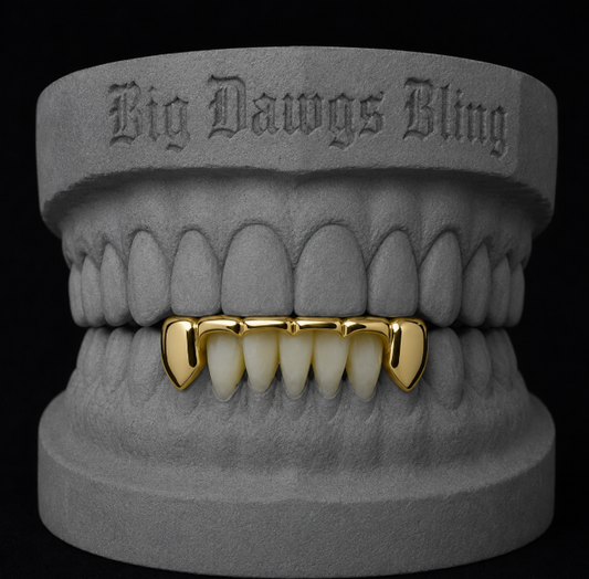 14K Gold Plated Bottom Lower Bridge Grillz