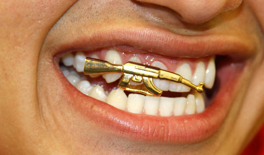 Hip Hop 14K Gold Plated Upper Teeth Grillz