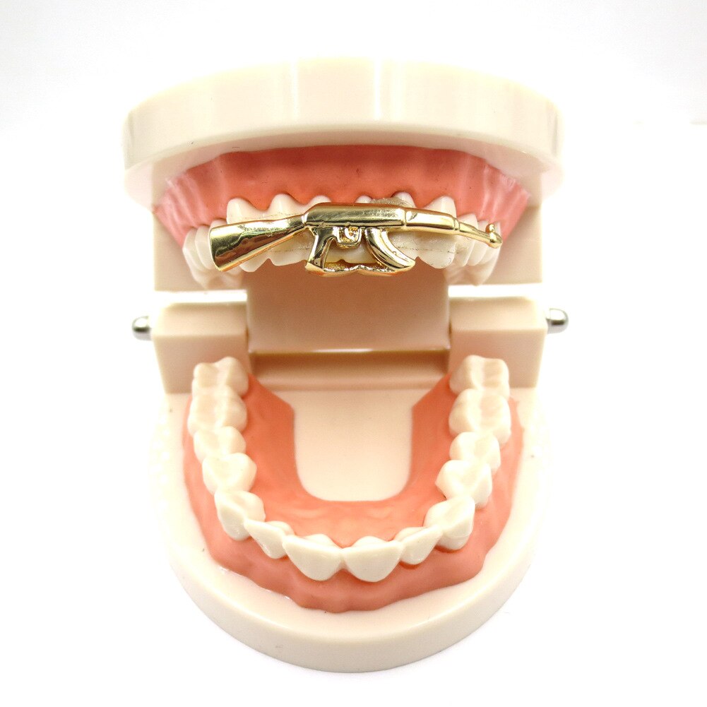 Hip Hop 14K Gold Plated Upper Teeth Grillz